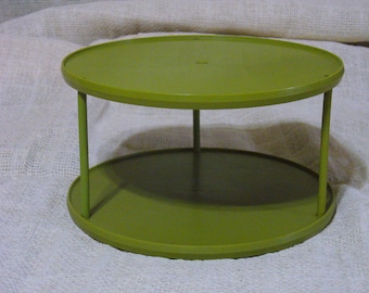 Vintage Rubbermaid Turntable Olive Green