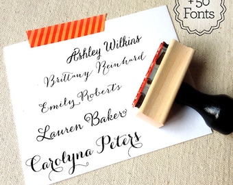 Custom Stamp, Name Stamp, Custom Name Stamp, Create Your Own Stationery, Stamp With Name, Custom Gifts, Personalized Gifts, Gifts Under 20
