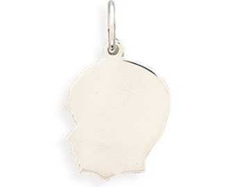 Boy or Girl Silhouette Charm, Sterling Silver Nr 5837