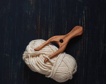 Long lucet with handle, eco ash-tree with natural tung oil
