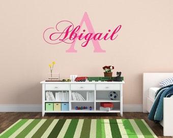 Personalized Name Decal Nursery Decor - Kids Room Teen Name Vinyl Wall Decal