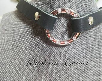 Rhinestone O-ring Collar
