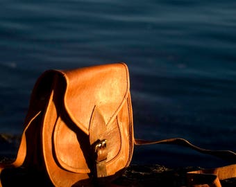 Leather Handbag Medium Shoulder Bag, leather bag, Leather purse