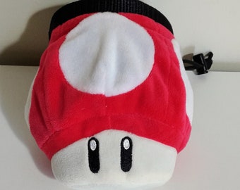 Rock Climbing Chalk Bag made from a child's plush toy - small size