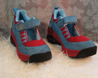 Sz 7 RARE Vintage 90's Mary Jane Chunky Platform Rubber Club Kid