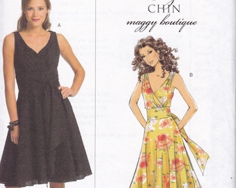 FREE US SHIP Butterick 5176 Sewing Pattern Suzi Chin Maggy Boutique Dress Size 16 18 20 22 Bust 38 40 42 44 Plus New 2008