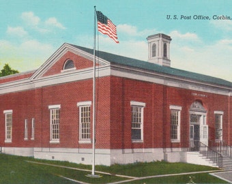 Corbin, Kentucky, Post Office - Vintage Postcard - Postcard - Unused (P)