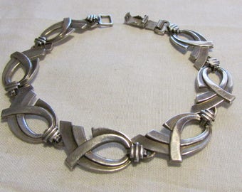 WRE Sterling Silver Link Bracelet