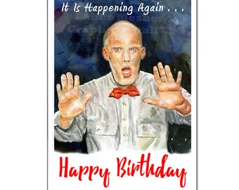 TWIN PEAKS, Twin Peaks Birthday Card, Twin Peaks Holiday Card, Twin Peaks Greeting Card, Giant, Fireman, Funny Birthday Card, Gift, For Him