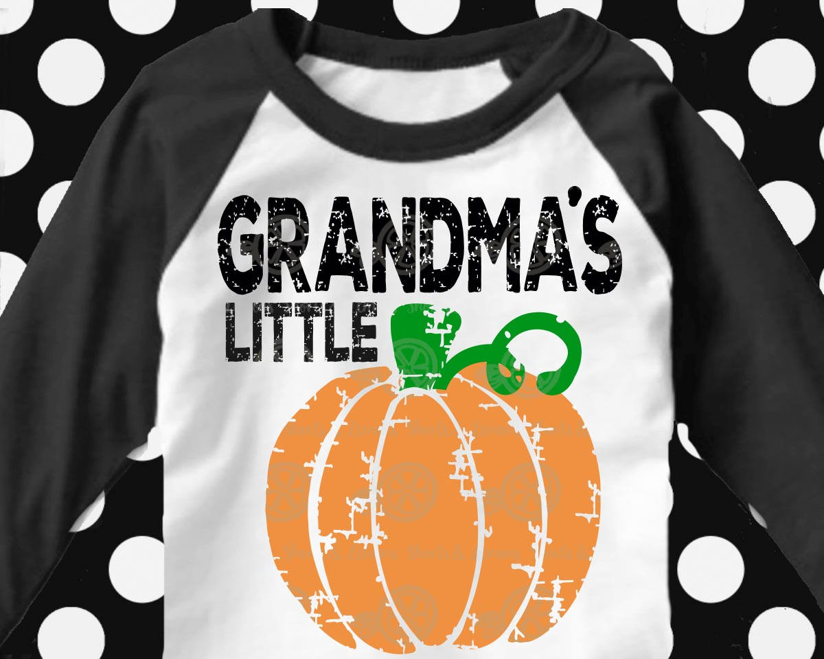 Grandma's Little Pumpkin svg halloween svg Thanksgiving