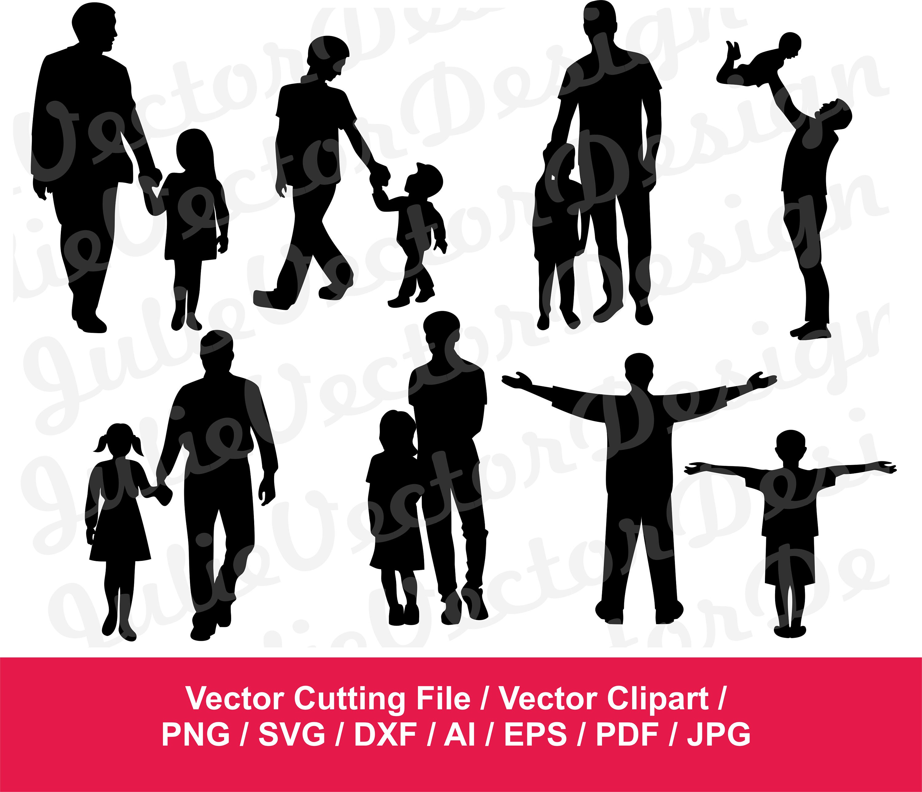 Download Father Svg Silhouette Cutting Files Father and Baby Clipart
