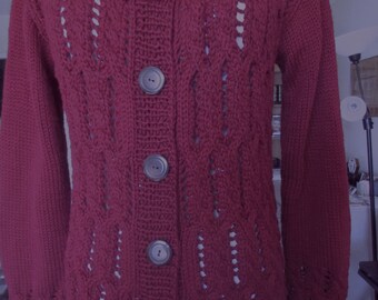 Garnet cotton blend cardigan no. 278