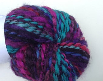 Handspun yarn, "Danger!" 5.9 oz, 196 yds