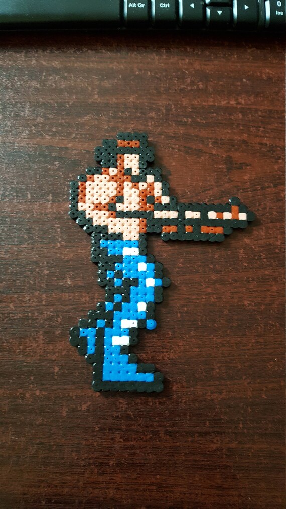 Bill Rizer Contra NES Pixel Bead Art