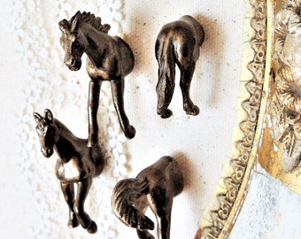 PUSH PINS Pushpins Thumb Tacks Decorative Thumbtack Gold Cubicle Decor Horse Head Butt Custom Cool Cute Animals Gifts Unique Cork Board Pins