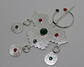 Vintage silver Berber amazigh jewelry pin