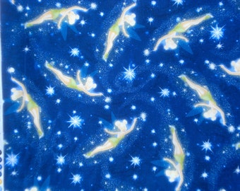 Tinkerbell stars fabric Thomas Kinkade Peter Pan Disney FQ or more