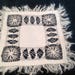 Antique linen placemat, handworked drawn work, gorgeous