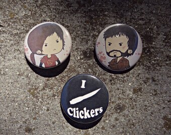 The Last of US Set of 3 Artwork Buttons