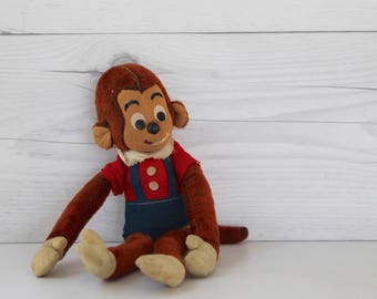 Vintage Dakin Dream Pets - Monkey Plush Animal, Vintage Stuffed Animal Monkey