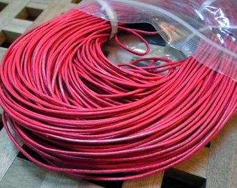 Leather fuchsia 1.5 mm X10m