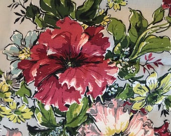 Vintage Barkcloth one piece
