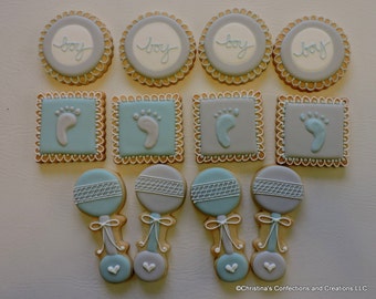 New Baby or Baby Shower Cookies Set (#2575)