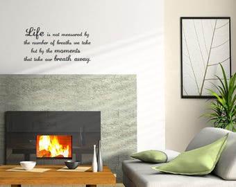 Life Breaths Quote Decal - Vinyl Wall Sticker