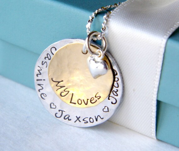 Personalized Mothers Necklace Personalized Jewelry Mom