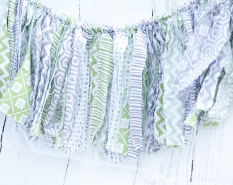 Shabby Fabric Rag Tie Garland/Swag/Banner Photo Props/Bedroom decor/Weddings