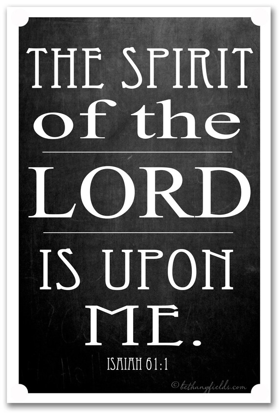 Items similar to Inspirational Bible Verse Typography, Chalkboard