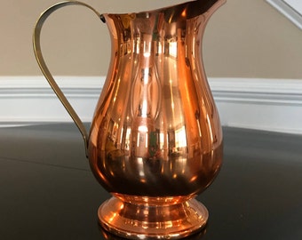 Vintage CopperCraft Guild Copper and Brass Pitcher