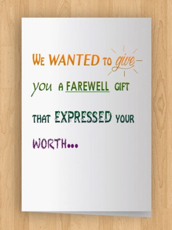 Luxury 10 Things To Say In A Farewell Card