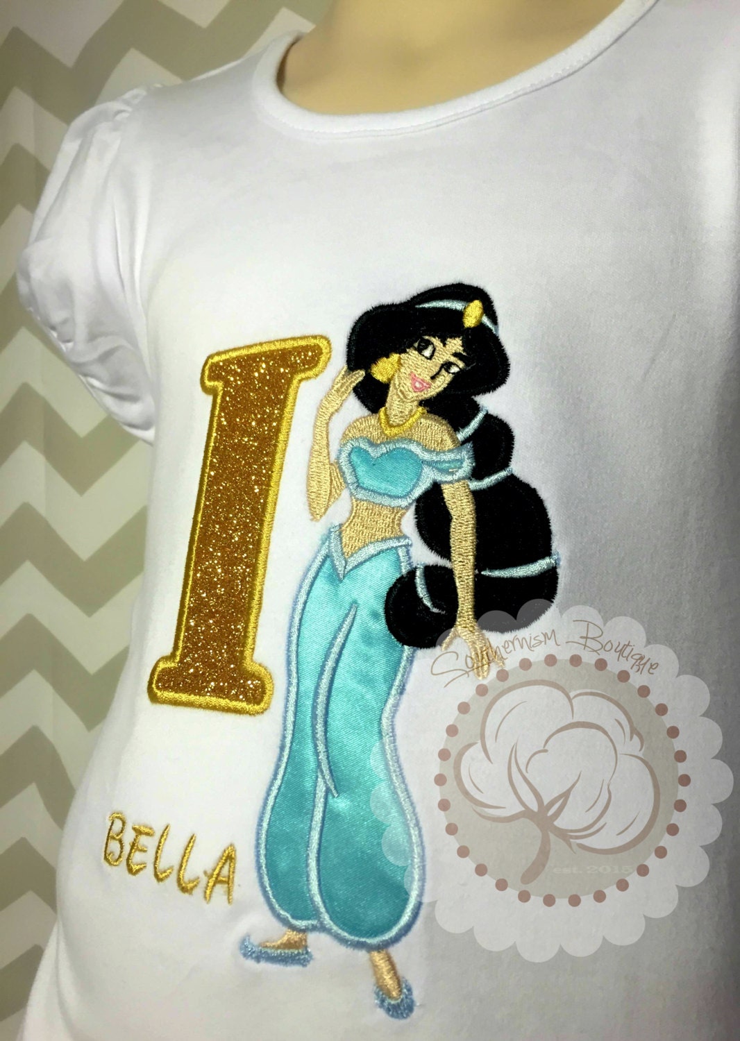 princess jasmine birthday shirt