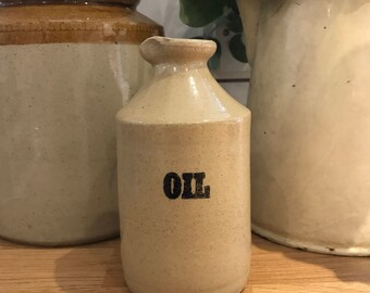 Pearsons of Chesterfield Vintage Stoneware Oil Bottle