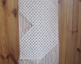 Macrame wall hanging Simple macrame Wall art Wall decor Textile wall hanging Modern macrame Weaving Woven wall hanging Boho Tapestry