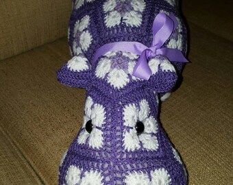 Crochet Hippopotamus the Hippo, Heidibears Design.