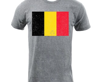 Flag of the Belgium - Athletic Grey