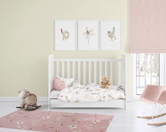 beige nursery bedding toddler girl bedding boho bedding floral comforter botanical bedding baby bedding toddler duvet toddler comforter girl - Toddler Girl Bedding beige nursery bedding toddler girl bedding boho bedding floral comforter botanical bedding baby bedding toddler duvet toddler comforter girl - Toddler Girl Bedding