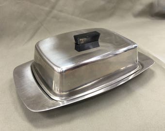1950's Stainless Butter Dish