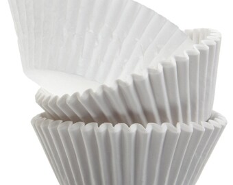 White Cupcake Liners - 50 Count