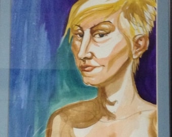 Custom nude portrait | Etsy