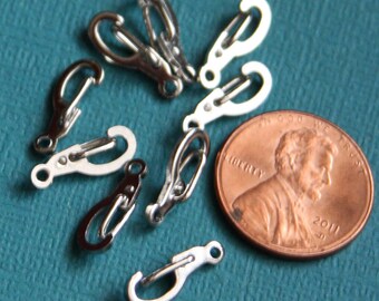 20 pcs pf Platinum color plated Lobster claw clasp 14X5mm self closing