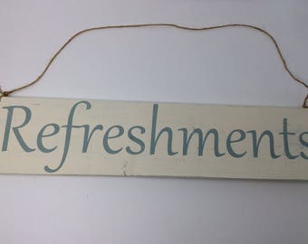 REDUCED PRICE, Refreshments Sign