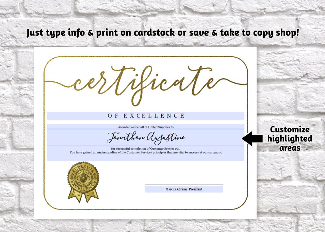certificate template printable award certificate simple printable editable certificates