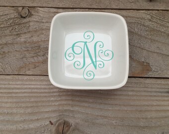 Desk Storage, Desk Decor, Desk Accessories, Change Holder, Personalized Dish, Co Worker Gift, Birthday Gift, Gift for Her, Mint Holder