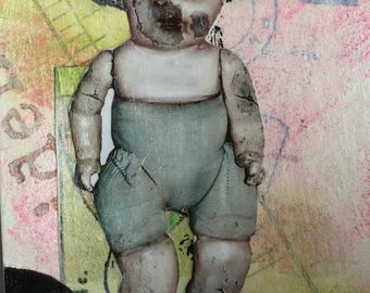 Creepy Doll ACEO - Fantasy Art - Creepy Aceo - Dark Art Card