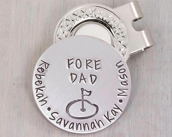 Golf Ball Marker - Custom Ball Marker - Personalized Ball Marker - Stamped Golf Ball Marker - Fathers Day Gift Idea - Golf Gift for Dad