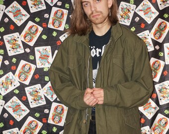 Vintage 80's Dark Green Parka Jacket