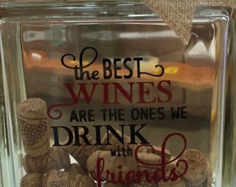 Download The best wines are the ones we drink with friends svg quote